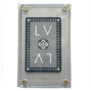Louis Vuitton 6 Of Spade Authentic Luxury Playing Card In Hard Display Case